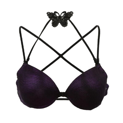 New Fashion Women Bra Front Closure Underwire Halter Butterfly Crochet Lace Cross Over Strap Sexy Underwear
New Fashion Women Bra Front Closure Underwire Halter Butterfly Crochet Lace Cross Over Strap Sexy Underwear