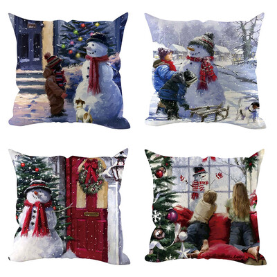 Tailored 4Pcs Christmas Pillow Cover Pillowcases Decorative Sofa Cushion Cover Decoration
Tailored 4Pcs Christmas Pillow Cover Pillowcases Decorative Sofa Cushion Cover Decoration