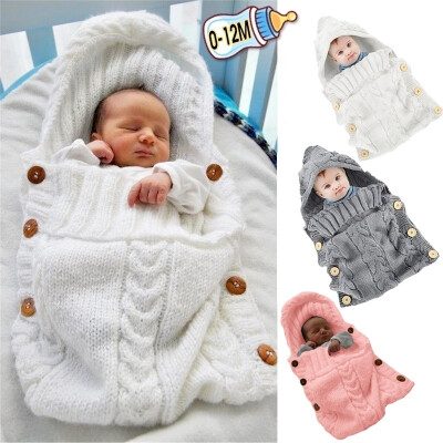 Newborn Baby Infant Swaddle Wrap Blanket Sleeping Bag Knitted Hooded Sleep Sacks for 0-12 Month Baby
Newborn Baby Infant Swaddle Wrap Blanket Sleeping Bag Knitted Hooded Sleep Sacks for 0-12 Month Baby