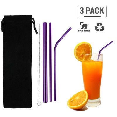 3Pcs Stainless Steel Straws Reusable Straws Set Matte Drinking Straws FDA-Approved BPA Free for All Sizes Tumblers Cold Beverage C
3Pcs Stainless Steel Straws Reusable Straws Set Matte Drinking Straws FDA-Approved BPA Free for All Sizes Tumblers Cold Beverage C
