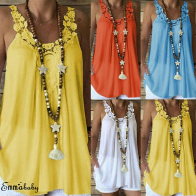 Plus Size Women Sleeveless Hollow Tops Casual Lace Vest Blouse T-Shirt Cami Top
Plus Size Women Sleeveless Hollow Tops Casual Lace Vest Blouse T-Shirt Cami Top