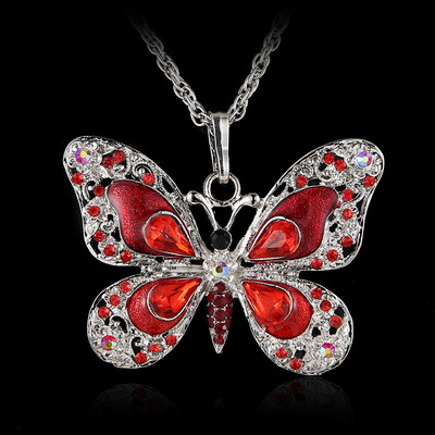 Rhinestone Butterfly Long Necklaces Sweater Necklaces Necklace For Women Necklace Pendants Silver Plated Jewelry with Chain Link
Rhinestone Butterfly Long Necklaces Sweater Necklaces Necklace For Women Necklace Pendants Silver Plated Jewelry with Chain Link