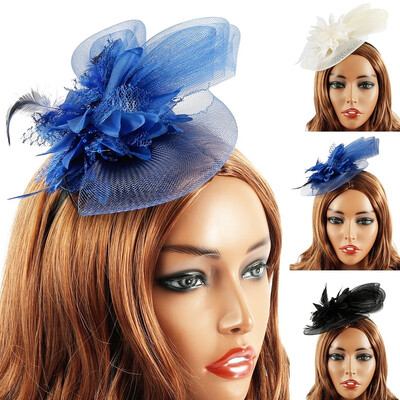 Ladies Netting Mesh Big Blooming Flowers Feather Fascinator Hat Pompom Beaded Tea Party Wedding Bridal Hair Clip Headwear
Ladies Netting Mesh Big Blooming Flowers Feather Fascinator Hat Pompom Beaded Tea Party Wedding Bridal Hair Clip Headwear