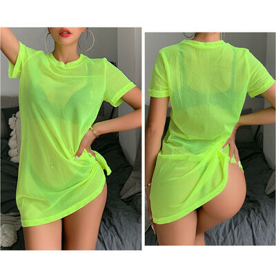 Womens Sexy Fishnet Mesh Sheer Bikini Cover Up Swimwear Swim Bathing Suit Summer Beach Mini Dress
Womens Sexy Fishnet Mesh Sheer Bikini Cover Up Swimwear Swim Bathing Suit Summer Beach Mini Dress
