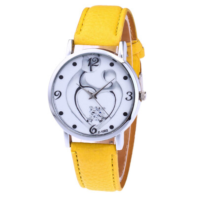 Top Brand New Watch Women Girl Heart Leather Wristwatches Casual Sport Fashion Female Crystal Luxury Quartz Watches &Ff
Top Brand New Watch Women Girl Heart Leather Wristwatches Casual Sport Fashion Female Crystal Luxury Quartz Watches &Ff