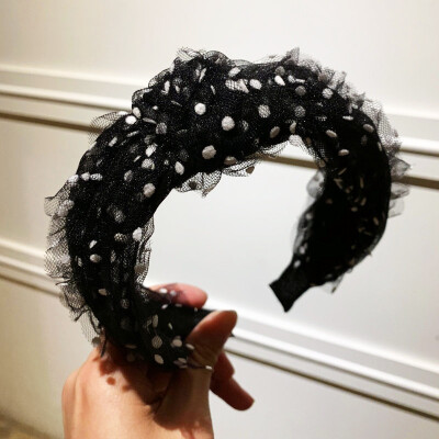 Lady Soft Knotted Dot Hairband Bow Hair Hoop Wedding Party Lace Mesh Fairy Headband For Women Hair Accessories
Lady Soft Knotted Dot Hairband Bow Hair Hoop Wedding Party Lace Mesh Fairy Headband For Women Hair Accessories