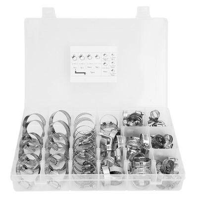 Greensen 80 Pcs Stainless Steel Hose Clamp Pipe Hook Strong Force Hose Clip Kit 644mm for Multiple Uses
Greensen 80 Pcs Stainless Steel Hose Clamp Pipe Hook Strong Force Hose Clip Kit 644mm for Multiple Uses