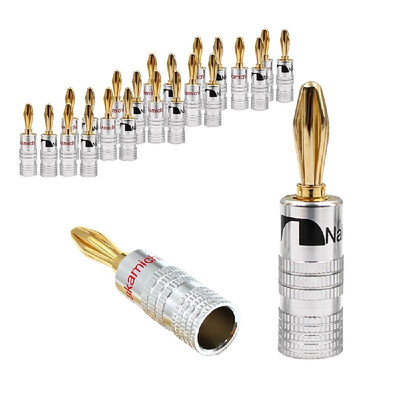24K Gold Banana Plugs Audio Jack Connectors Dual Screw Lock Jack Speaker Banana Connectors for Speaker Wire Wall Plate 16 Pairs 3
24K Gold Banana Plugs Audio Jack Connectors Dual Screw Lock Jack Speaker Banana Connectors for Speaker Wire Wall Plate 16 Pairs 3