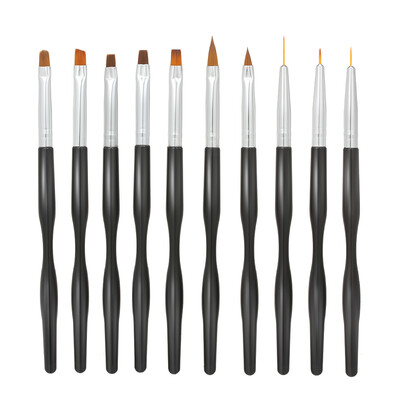 10pcs Professional Nail Art Brushes Pens Acrylic UV Gel Builder Brushes Set for Nail Painting Drawing DIY Nail Tool
10pcs Professional Nail Art Brushes Pens Acrylic UV Gel Builder Brushes Set for Nail Painting Drawing DIY Nail Tool