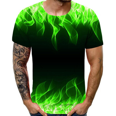 Toponeto Mens New Summer T-shirt With Round Neck Short Sleeve Blue Flame 3D Printed Top
Toponeto Mens New Summer T-shirt With Round Neck Short Sleeve Blue Flame 3D Printed Top