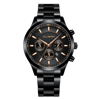 Gobestart CUENA Mens Business Steel Belt Watch Three Eyes Six-Piece Calendar Quartz Watch
Gobestart CUENA Mens Business Steel Belt Watch Three Eyes Six-Piece Calendar Quartz Watch