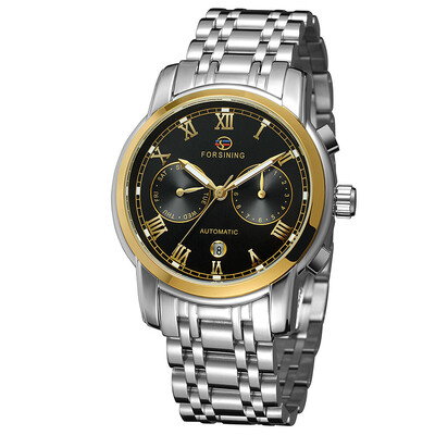 FORSINING genuine stainless steel waterproof week calendar mens automatic mechanical watch steel belt mens watch
FORSINING genuine stainless steel waterproof week calendar mens automatic mechanical watch steel belt mens watch