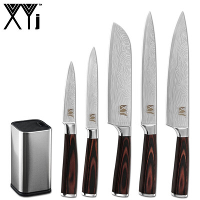 XYj Stainless Steel Knives Set 8 Chef 8 Slicing 7 Santoku 5Utility 35 Paring Knife Kitchen Accessory 8 Knife Holder
XYj Stainless Steel Knives Set 8 Chef 8 Slicing 7 Santoku 5Utility 35 Paring Knife Kitchen Accessory 8 Knife Holder