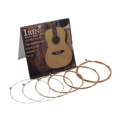 Acoustic Folk Guitar Strings Stainless Steel Wire Core Copper Alloy Wound 6pcs Pack 010-047
Acoustic Folk Guitar Strings Stainless Steel Wire Core Copper Alloy Wound 6pcs Pack 010-047