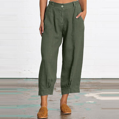 Tailored Fashion Womens Plus Size Pocket Zipper Button Loose Cotton Linen Splice Pants
Tailored Fashion Womens Plus Size Pocket Zipper Button Loose Cotton Linen Splice Pants