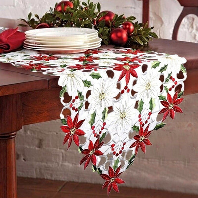 175X38CM Christmas Decor Tablecloth Printed Embroidered Christmas Table Runners Elegant Table Flag for Home New Year Decoration
175X38CM Christmas Decor Tablecloth Printed Embroidered Christmas Table Runners Elegant Table Flag for Home New Year Decoration