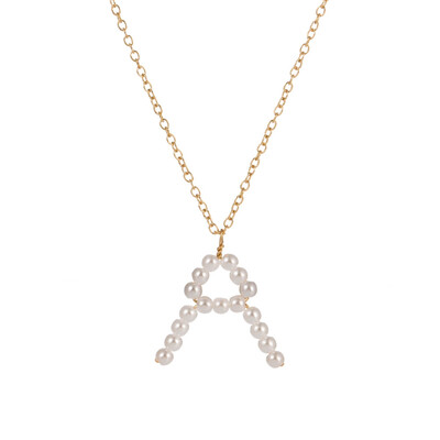 New Fashion A-Z 26 Letter Necklace Alphabet Pendant Jewelry Statement Elegant Pearl Gold Chain Long Necklace 
New Fashion A-Z 26 Letter Necklace Alphabet Pendant Jewelry Statement Elegant Pearl Gold Chain Long Necklace