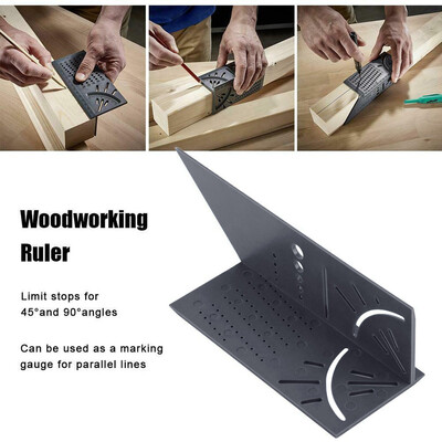 〖Follure〗Woodworking 3D Mitre Angle Measuring Square Size Measure Tool With Gauge & Ruler
〖Follure〗Woodworking 3D Mitre Angle Measuring Square Size Measure Tool With Gauge & Ruler