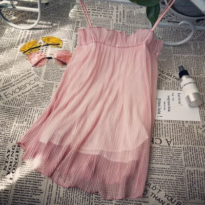 Women Retro Pleated Sexy Wrapped Chest Slim Knitting Vest Bottoming Stretch Sling Camisole
Women Retro Pleated Sexy Wrapped Chest Slim Knitting Vest Bottoming Stretch Sling Camisole