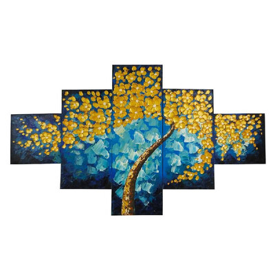 Golden Tree 5 Piece Abstract Floral Hand-Painted Oil Paintings on Canvas Wall Art for Home Living Room Office Decro Without Frame
Golden Tree 5 Piece Abstract Floral Hand-Painted Oil Paintings on Canvas Wall Art for Home Living Room Office Decro Without Frame
