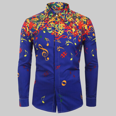 Toponeto Men Casual Novelty Musical Note Pattern Casual Long Sleeves Shirt Top Blouse
Toponeto Men Casual Novelty Musical Note Pattern Casual Long Sleeves Shirt Top Blouse