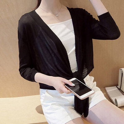 Womens Summer Loose Simple Casual Solid Color Three Quarter Sleeve T Shirt Comfortable Breathable Thin Knitwear Lace Up T-Shirt
Womens Summer Loose Simple Casual Solid Color Three Quarter Sleeve T Shirt Comfortable Breathable Thin Knitwear Lace Up T-Shirt