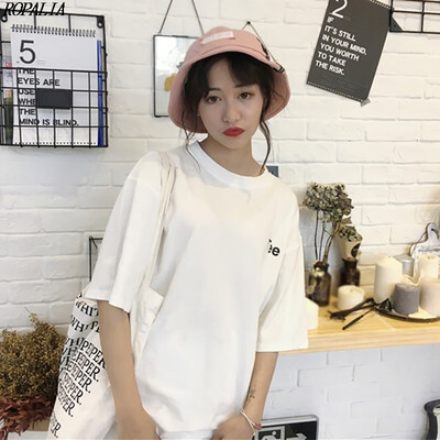 Womens Letter Print Short Sleeve Loose Pullover Simple T-Shirt Korean Style O-Neck Casual Cotton Blend T-Shirts
Womens Letter Print Short Sleeve Loose Pullover Simple T-Shirt Korean Style O-Neck Casual Cotton Blend T-Shirts