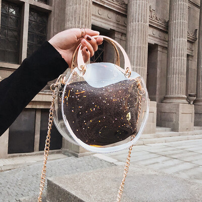 Transparent small bag 2019 new wave Korean version of the wild simple shoulder slung small square bag laser jelly fairy bag
Transparent small bag 2019 new wave Korean version of the wild simple shoulder slung small square bag laser jelly fairy bag