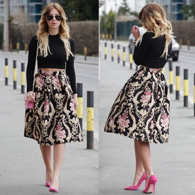 Sexy Women&39s Retro Floral High Waist Pleated Party A-Line Midi Skater Skirt Dress -XL
Sexy Women&39s Retro Floral High Waist Pleated Party A-Line Midi Skater Skirt Dress -XL