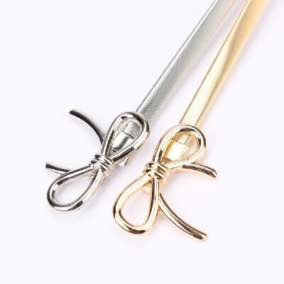 New Fashion Women Belt Bow Clasp Front Stretch Spring Waist Strap Skinny Elastic Waistband GoldSilver
New Fashion Women Belt Bow Clasp Front Stretch Spring Waist Strap Skinny Elastic Waistband GoldSilver