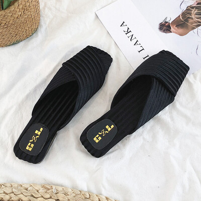 Slippers women wear Korean version Baitachic fashion Baotou half-dragged flat-soled flat-heeled sandals in summer
Slippers women wear Korean version Baitachic fashion Baotou half-dragged flat-soled flat-heeled sandals in summer