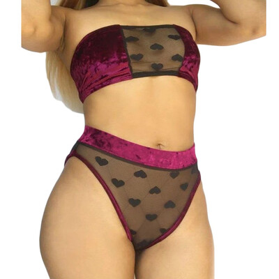 Toponeto New Sexy Underwear Women Bra Brief Set Velvet Love Pattern Lingerie Sleepwear
Toponeto New Sexy Underwear Women Bra Brief Set Velvet Love Pattern Lingerie Sleepwear
