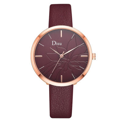 Fashion Womens Watches Lotus pattern scale Ladies Quartz Wristwatch Temperament Leather Strap Minimalism Clock Reloj Mujer
Fashion Womens Watches Lotus pattern scale Ladies Quartz Wristwatch Temperament Leather Strap Minimalism Clock Reloj Mujer