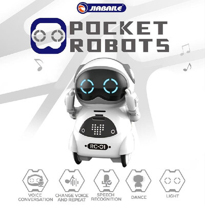 939A Pocket Robot Talking Interactive Dialogue Voice Recognition Record Singing Dancing Telling Story Mini Robot Toy
939A Pocket Robot Talking Interactive Dialogue Voice Recognition Record Singing Dancing Telling Story Mini Robot Toy