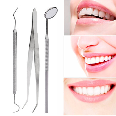 Greensen 3pcsset Stainless Steel Dental Tool Mouth Mirror Probe Plier Tweezer Teeth Clean Hygiene Kit
Greensen 3pcsset Stainless Steel Dental Tool Mouth Mirror Probe Plier Tweezer Teeth Clean Hygiene Kit