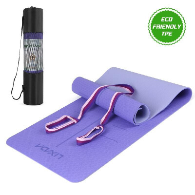 Lixada Non Slip Yoga Mat Certified TPE Eco Friendly Lightweight Pilates Exercise Mat with Body Alignment Lines Carrying Strap for
Lixada Non Slip Yoga Mat Certified TPE Eco Friendly Lightweight Pilates Exercise Mat with Body Alignment Lines Carrying Strap for