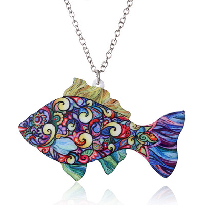 Handmade Colorful Double Side Acrylic Printing Flower Eagle Cat Bird Pendant Necklace For Women Costume Sweater Chain Jewelry
Handmade Colorful Double Side Acrylic Printing Flower Eagle Cat Bird Pendant Necklace For Women Costume Sweater Chain Jewelry