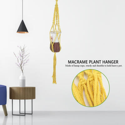 Greensen Macrame Plant Hanger Indoor Outdoor Hanging Flowerpot Hemp Cord Basket Holder
Greensen Macrame Plant Hanger Indoor Outdoor Hanging Flowerpot Hemp Cord Basket Holder