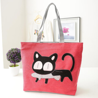 Tailored Women Shoulder Bag Canvas Bag Cute Cat Bag Office Lunch Bag Crossbody Bag Red
Tailored Women Shoulder Bag Canvas Bag Cute Cat Bag Office Lunch Bag Crossbody Bag Red