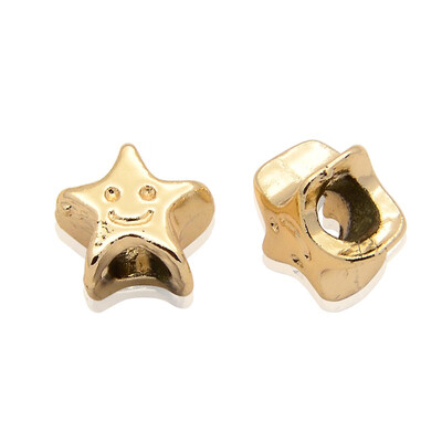 Nickel Free & Lead Free Unfading Golden Alloy European Beads Large Hole Star Beads 12x8mm Hole 45mm
Nickel Free & Lead Free Unfading Golden Alloy European Beads Large Hole Star Beads 12x8mm Hole 45mm