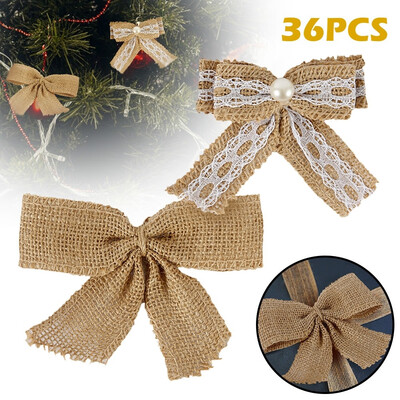 3612Pcs Mini Pearl Natural Burlap Bow Christmas Tree Decorations Rustic Wedding Decor Baby Shower DIY Crafts
3612Pcs Mini Pearl Natural Burlap Bow Christmas Tree Decorations Rustic Wedding Decor Baby Shower DIY Crafts