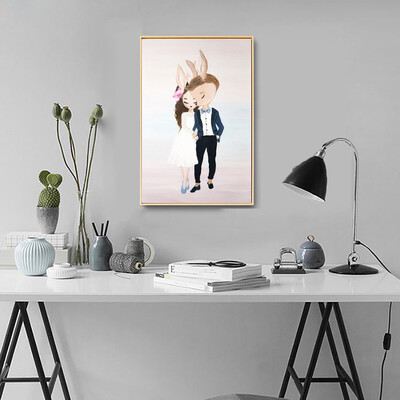 Gobestart Nordic Watercolor Rabbit Childrens Room Decorative Painting Frameless Core
Gobestart Nordic Watercolor Rabbit Childrens Room Decorative Painting Frameless Core