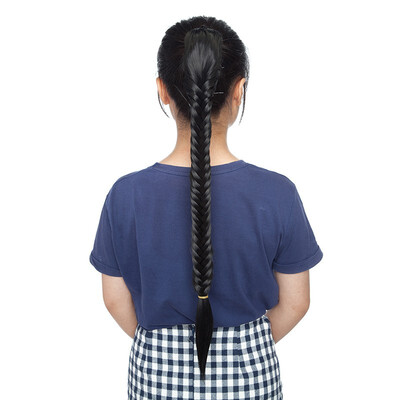 21 Inches Ponytail Fishtail Braid Extension Long Clip on Bun with Claw Clip Synthetic Ponytail Hairpieces
21 Inches Ponytail Fishtail Braid Extension Long Clip on Bun with Claw Clip Synthetic Ponytail Hairpieces