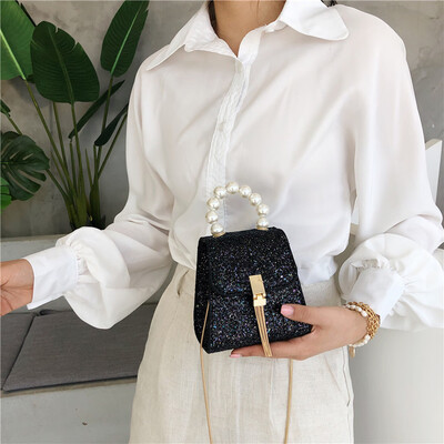 Tailored Womens Sequin Pearl Shoulder Bag Fashion Ladies Chain Clutch Bag Messenger Bag
Tailored Womens Sequin Pearl Shoulder Bag Fashion Ladies Chain Clutch Bag Messenger Bag