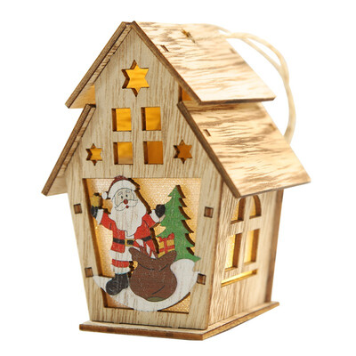 Christmas DIY Ornaments LED Light Wood House Christmas Tree Decorations For Home Hanging Ornaments Holiday Nice Xmas Gift
Christmas DIY Ornaments LED Light Wood House Christmas Tree Decorations For Home Hanging Ornaments Holiday Nice Xmas Gift