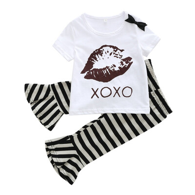 0-18M 2PCS Summer Newly Sale Baby Girls Casual Clothes Set Infant Kids Short-sleeved T-shirtStriped Flared Pants Suits
0-18M 2PCS Summer Newly Sale Baby Girls Casual Clothes Set Infant Kids Short-sleeved T-shirtStriped Flared Pants Suits