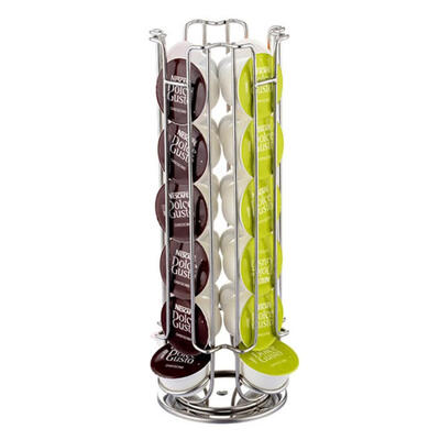 Metal Coffee Pod Holder Iron Chrome Plating Stand Coffee Capsule Storage Rack for 18pcs Dolce Gusto Capsule
Metal Coffee Pod Holder Iron Chrome Plating Stand Coffee Capsule Storage Rack for 18pcs Dolce Gusto Capsule