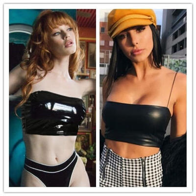 2018 Hot Sell Sexy Women Black Sleeveless Wrapped Chest Strapless Leather Sling Vest
2018 Hot Sell Sexy Women Black Sleeveless Wrapped Chest Strapless Leather Sling Vest
