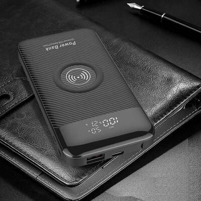 BP932W 10000mAh Digital Display Power Bank Support Wireless Charging Portable Dual USB Battery Charger Built-in Charger Cable
BP932W 10000mAh Digital Display Power Bank Support Wireless Charging Portable Dual USB Battery Charger Built-in Charger Cable