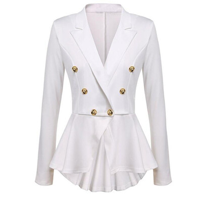 Toponeto Womens Long Sleeve Blazer Ruffles Peplum Button Casual Jacket Coat Outwear
Toponeto Womens Long Sleeve Blazer Ruffles Peplum Button Casual Jacket Coat Outwear